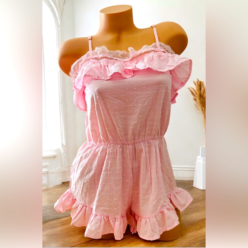 Victorias Secret Ruffled Romper Sleepwear